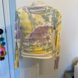 Cropped tie dye top
